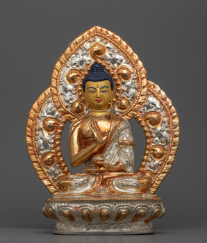 Amoga Siddhi Silver Plated Statue