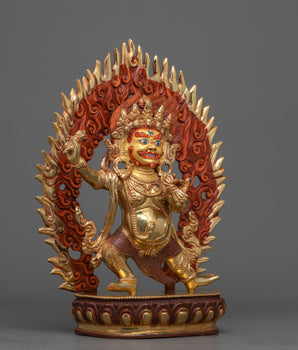 Vajrapani Gold Statue 