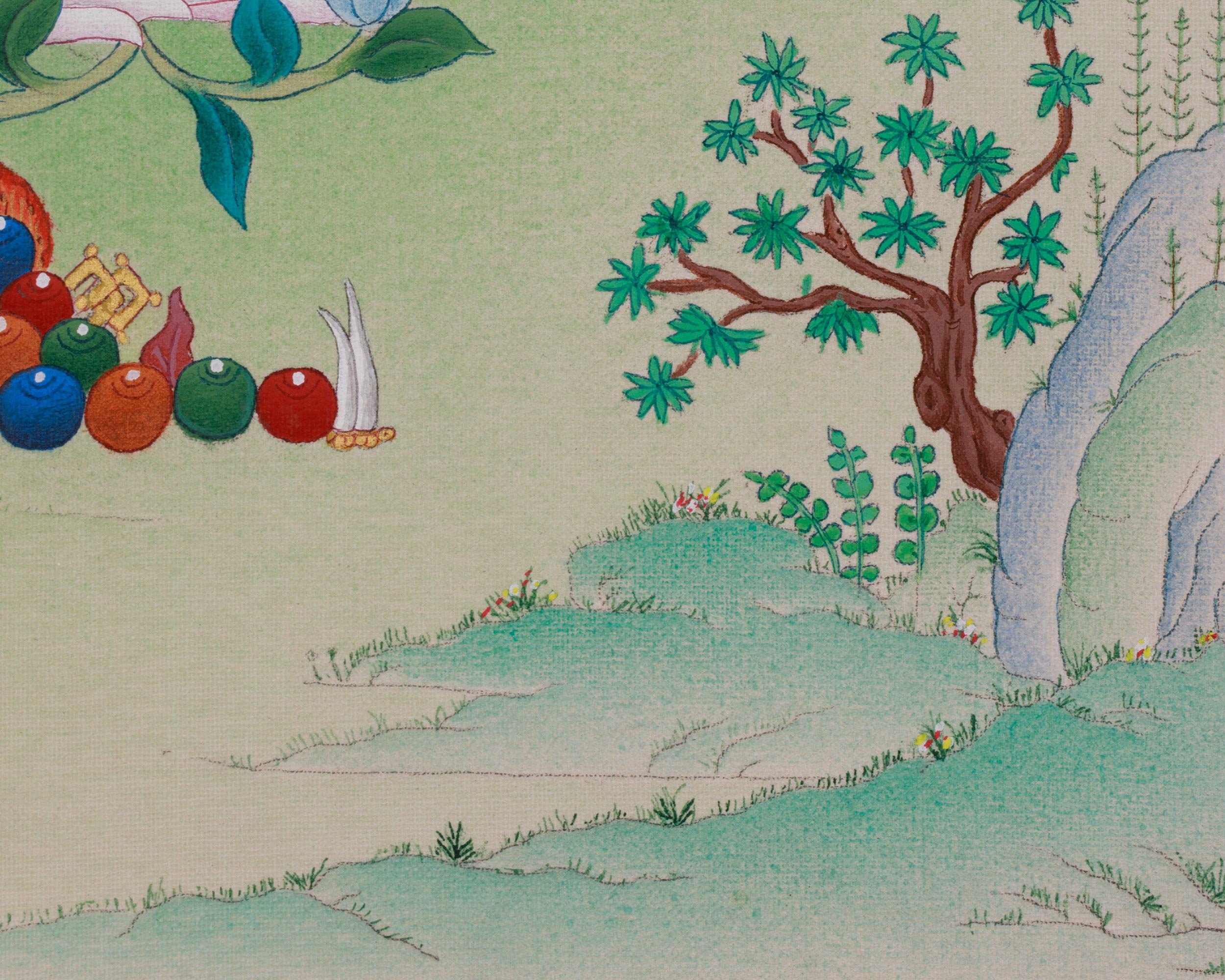 Mother of All Buddhas Green Tara Thangka | Shyama Tara | Compassionate Protector