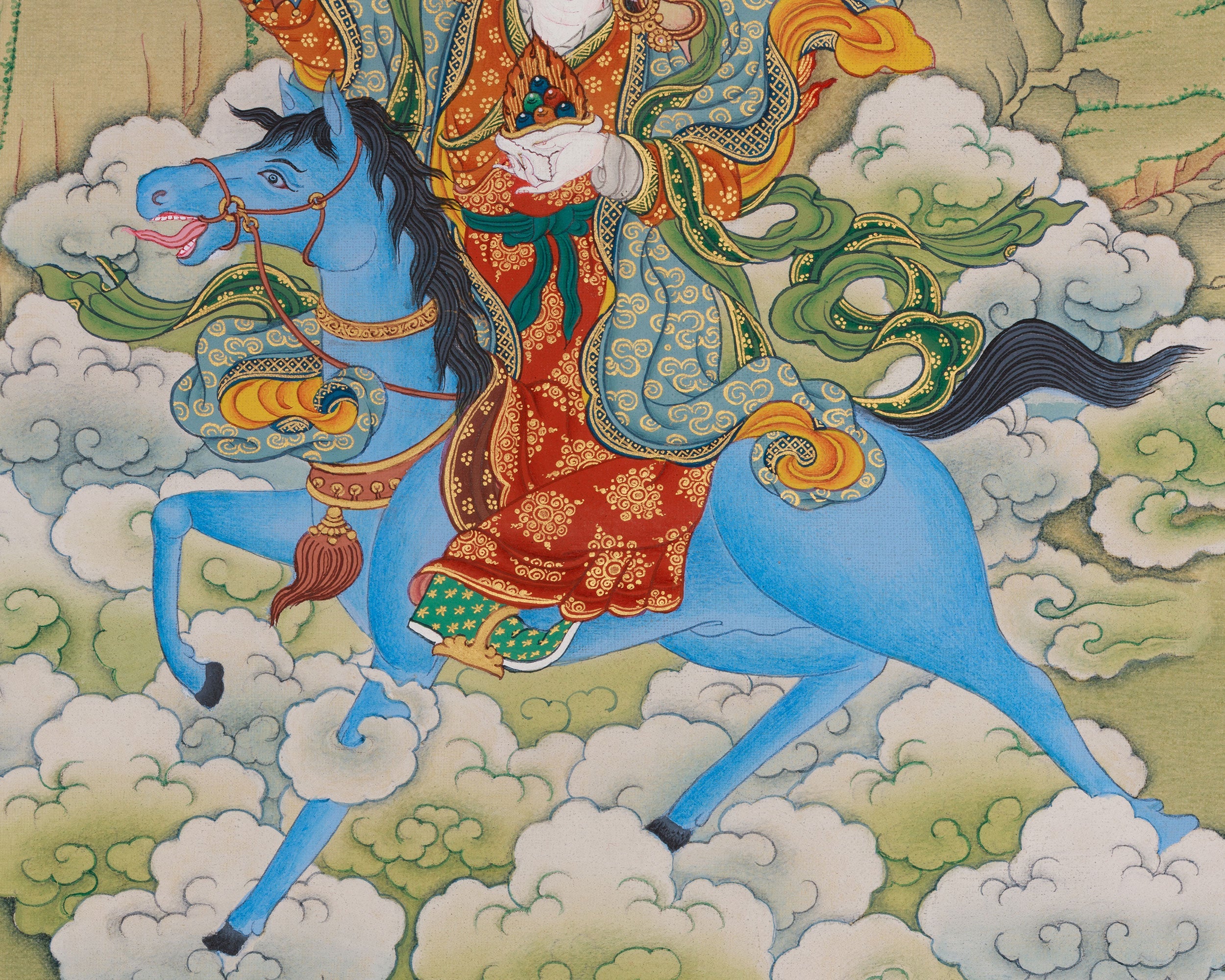 Achi Choki Drolma with Jigten Sumgon Thangka | Wisdom and Compassion Deity