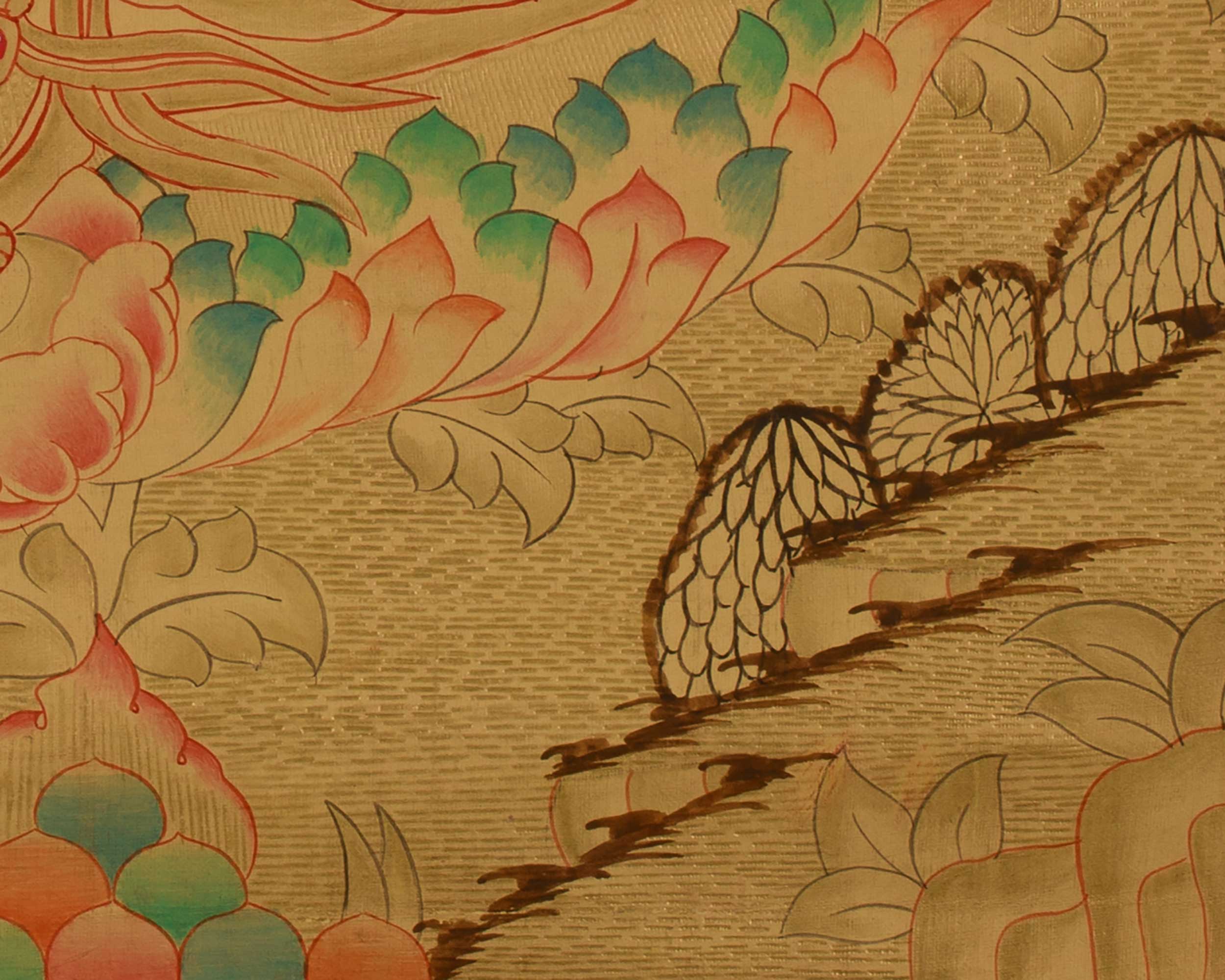 Buddhist Deity Green Tara Thangka | The Goddess of Compassion and Protection