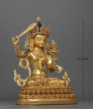 manjushri-with-prajnaparamita-sutra