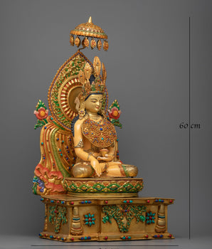 Coronet Shakyamuni Buddha Statue | Epitome of Spiritual Majesty