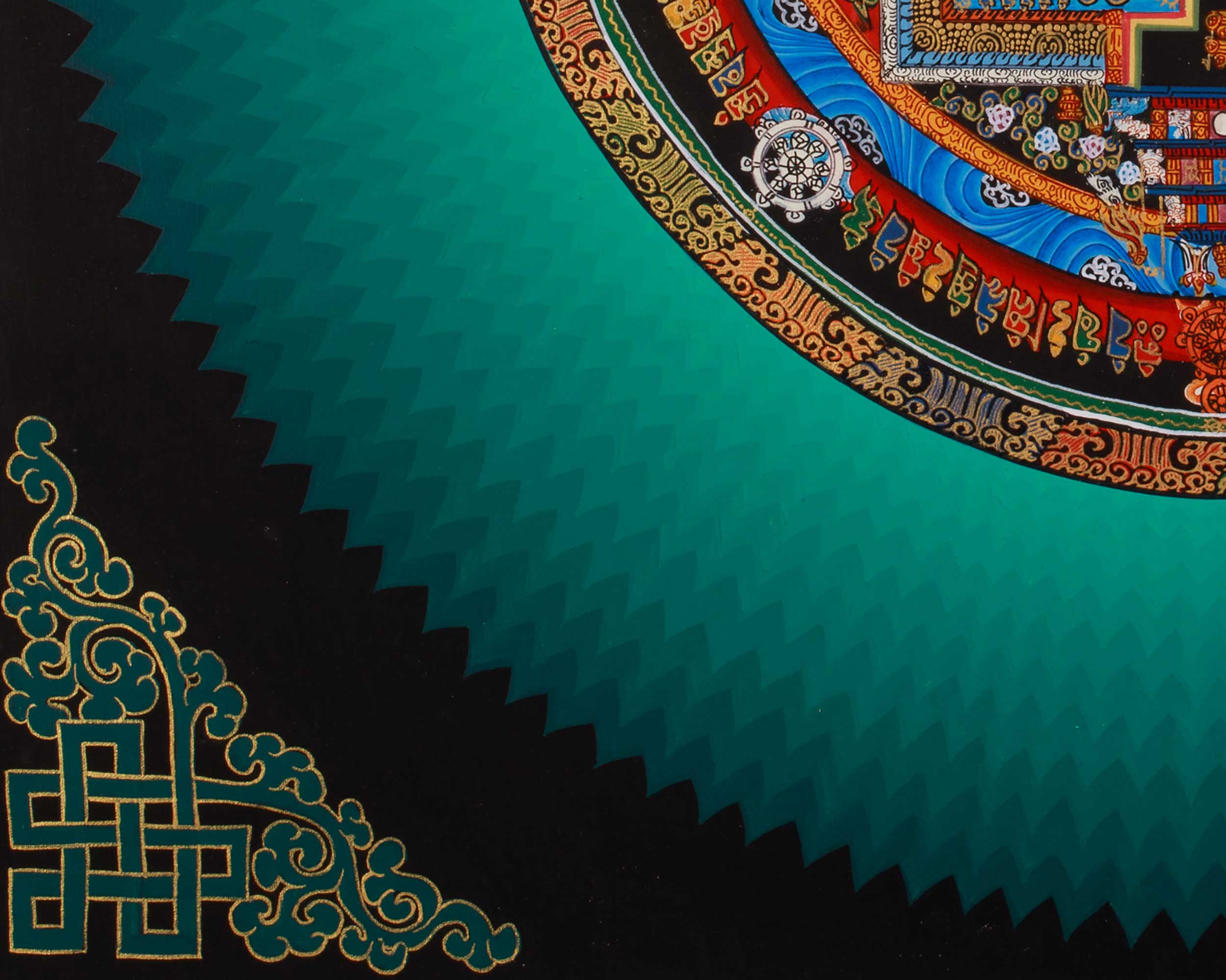 Tibetan Artwork of Kalachakra Mandala | Symbol of Time, Wisdom, and Enlightened Awareness