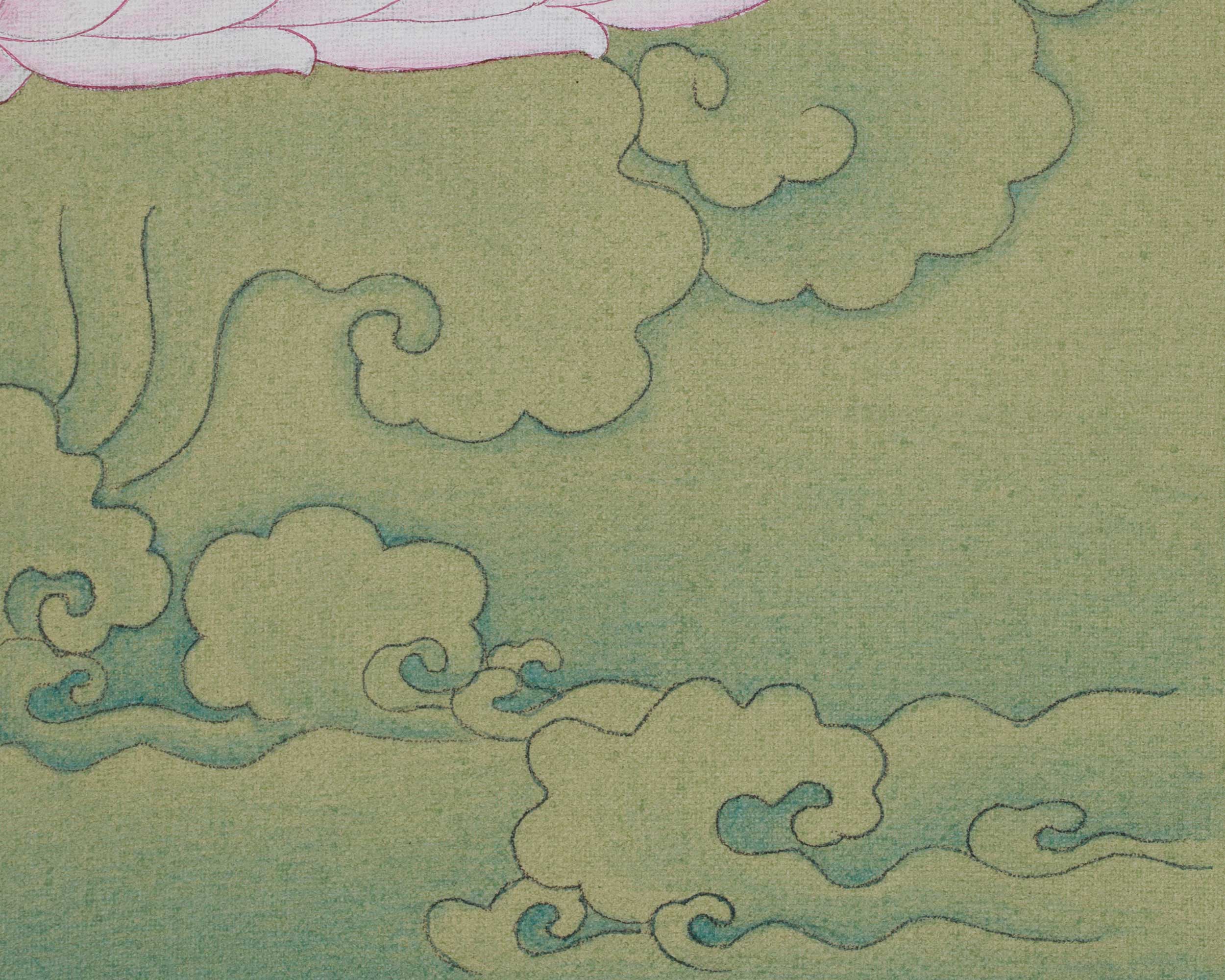 Healing Deity White Tara Artwork | Sita Tara | Seven-Eyed Traditional Thangka