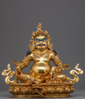 Dzambhala Gold Statue
