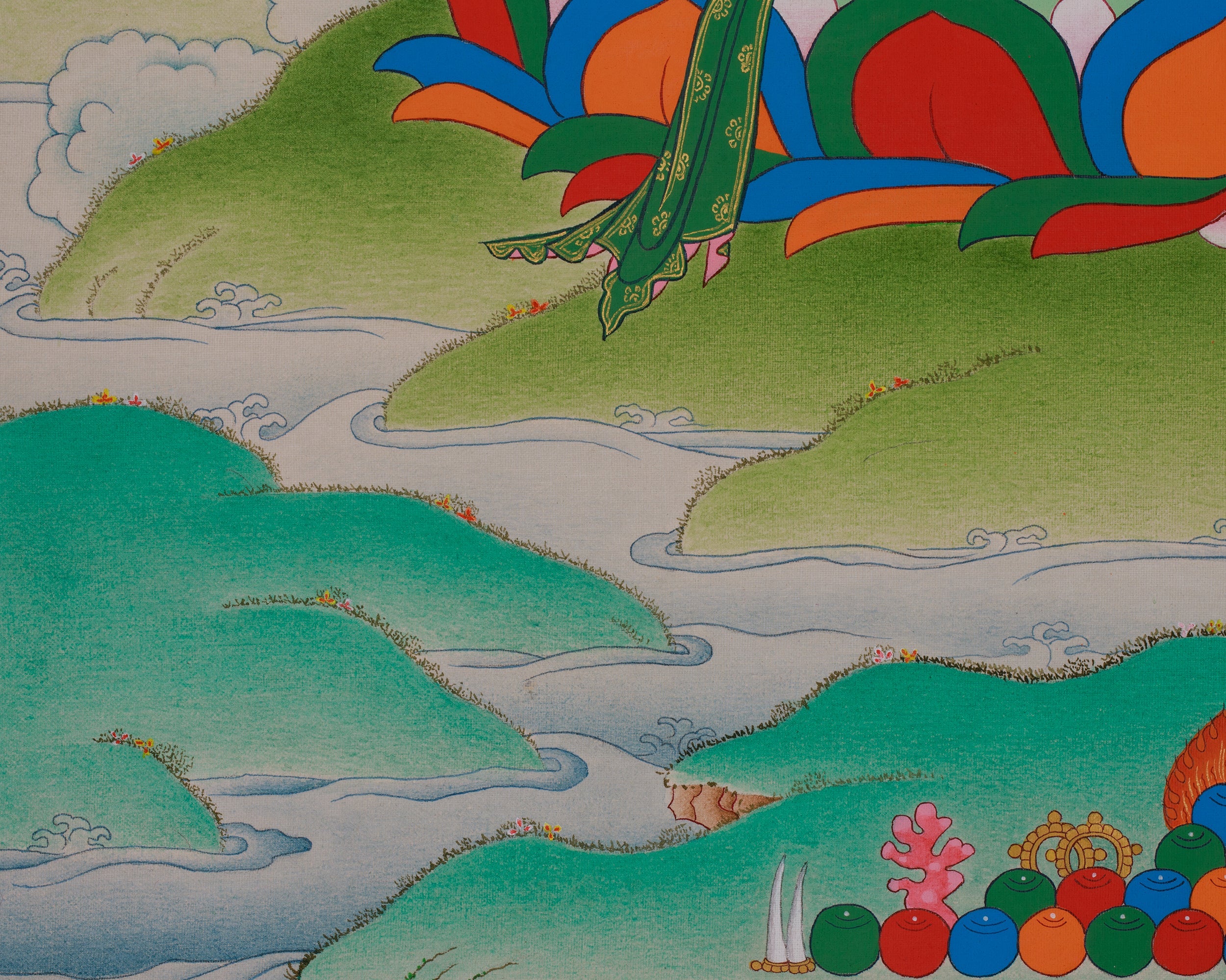 Manjushri Bodhisattva Artwork | Transcendent Wisdom in Mahayana Buddhism