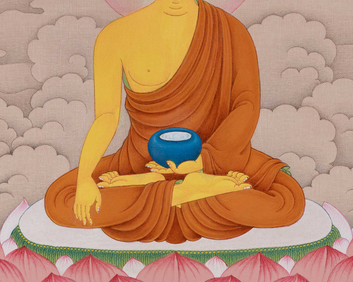 Dharma Teacher Shakyamuni Buddha Thangka | Buddha of Enlightenment