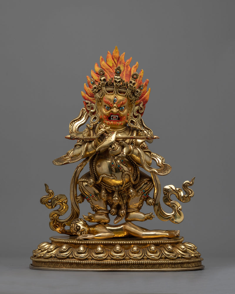 Shakyapa Dharmapala Sculpture | Guardian of Buddhist Teachings