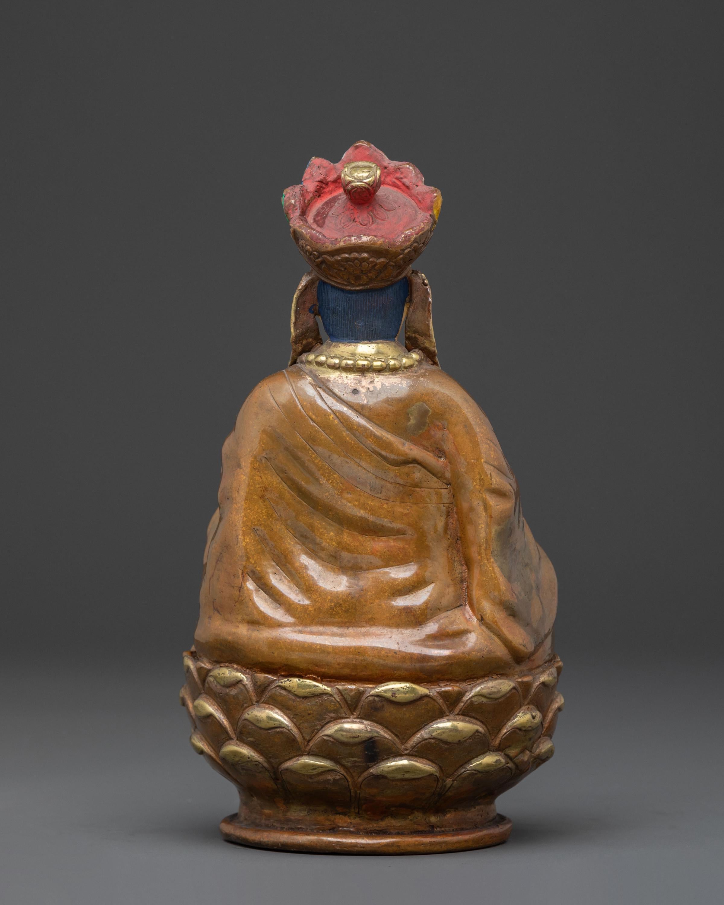 Handcrafted Karmapa Statue | Himalayan Spiritual Altar Decor