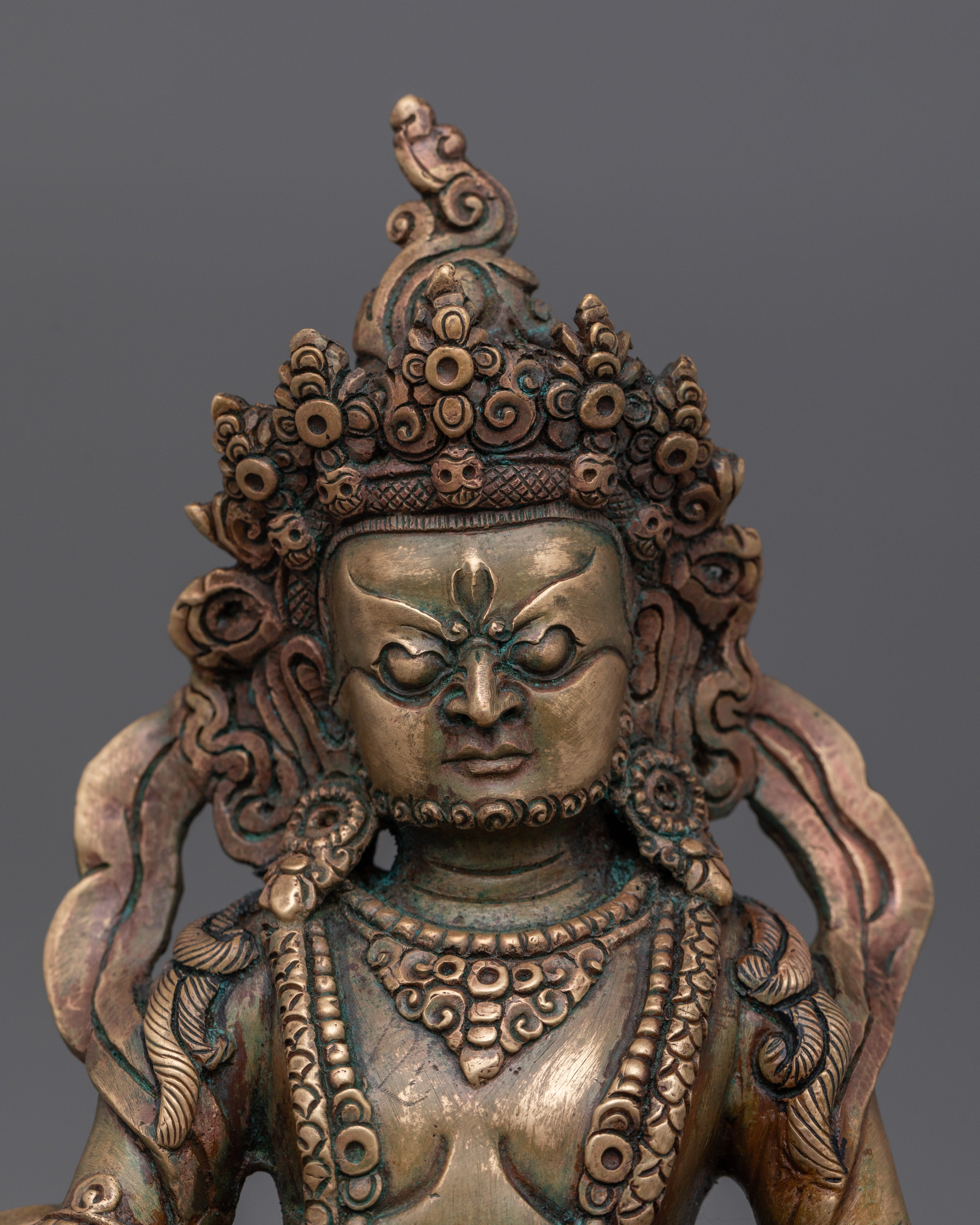 Tibetan Wealth God Dzambhala Sculpture | Buddha of abundance