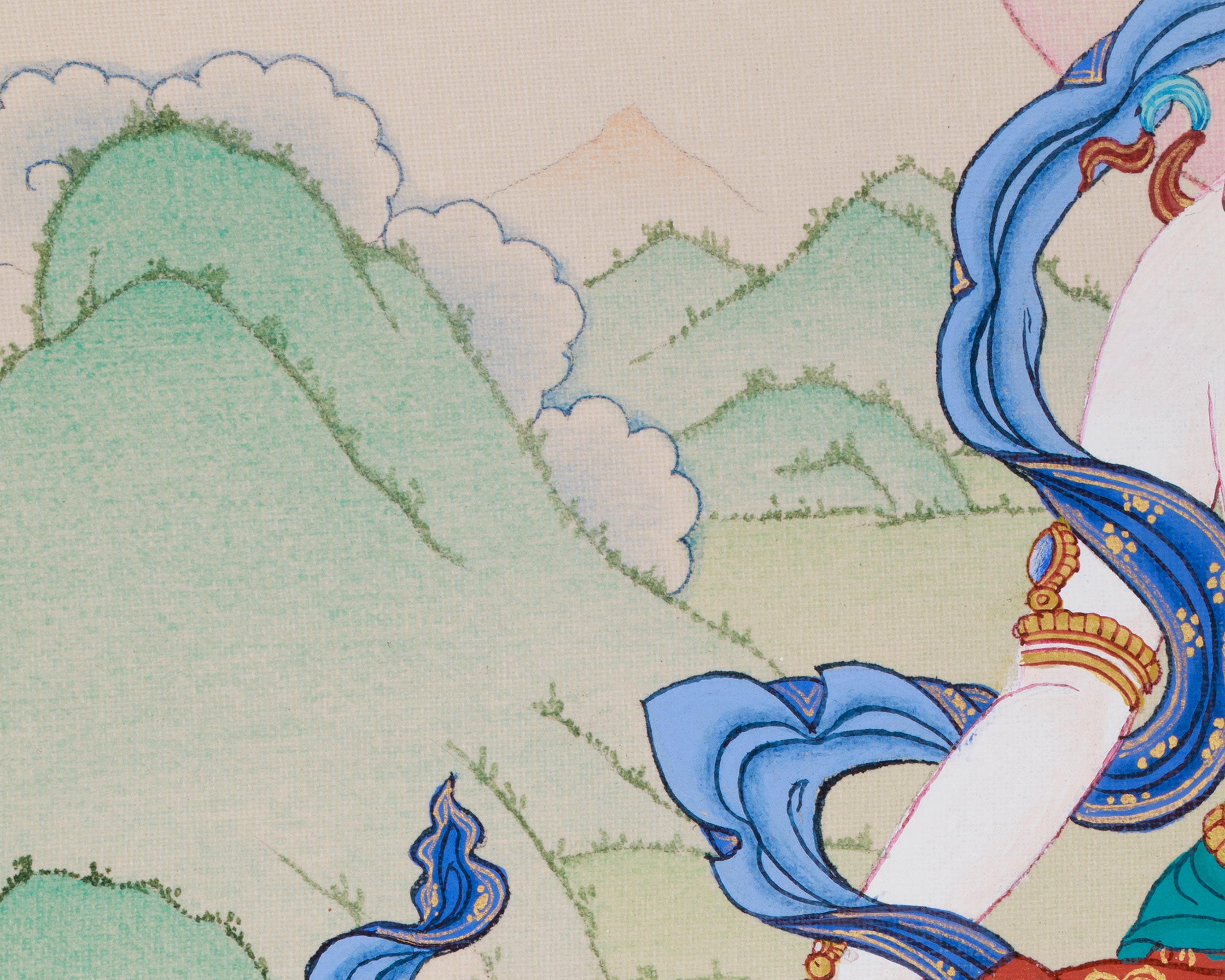 Divine White Tara Thangka | Goddess of Healing and Longevity