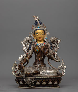 Green Tara Beloved Deity in Tibetan