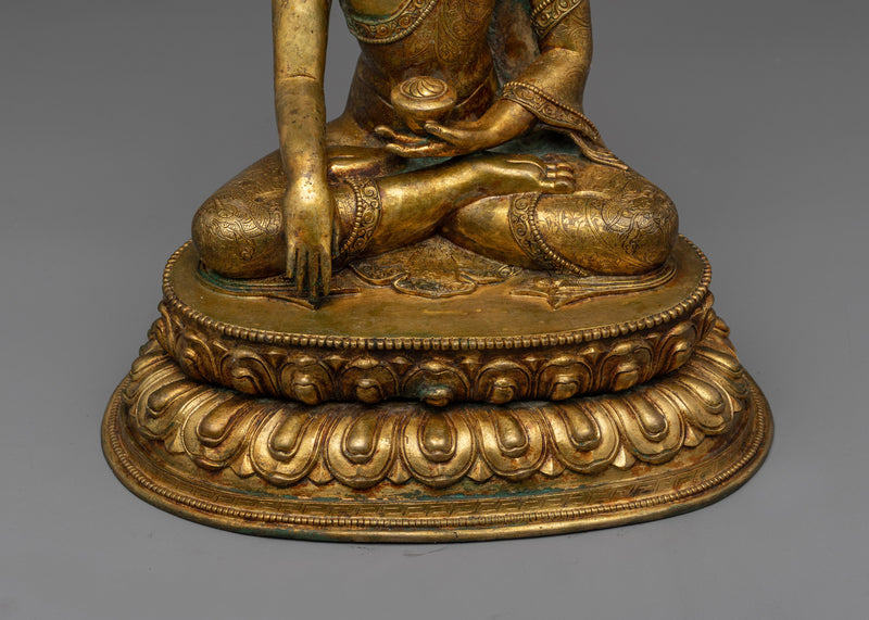 Buddha Shakyamuni Sculpture Tibet | Handmade Buddha Statue