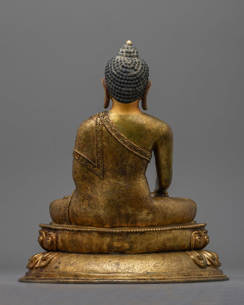 Buddha Shakyamuni Sculpture Tibet | Handmade Buddha Statue