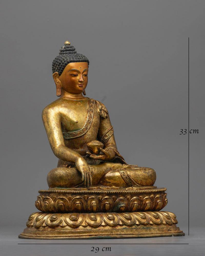 Buddha Shakyamuni Sculpture Tibet | Handmade Buddha Statue