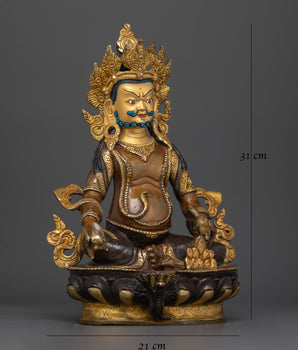 Dzambhala Nepalese Handmade Statue | Deity of Wealth and Prosperity