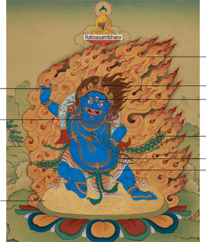 Fierce Protector Vajrapani Thangka | Guardian of the Dharma | Himalayan Artwork