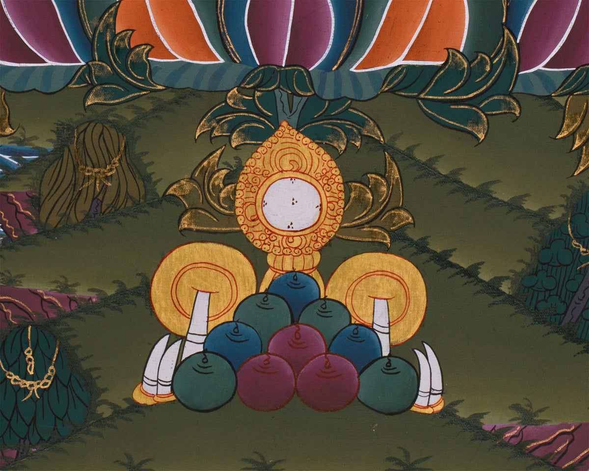 Traditional Buddha Shakyamuni Painting | Spiritual Enlightenment Art
