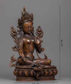 ma green-tara-copper statue
