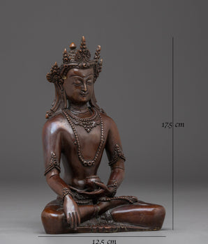 handmade-crown-shakyamuni-buddha-sculpture