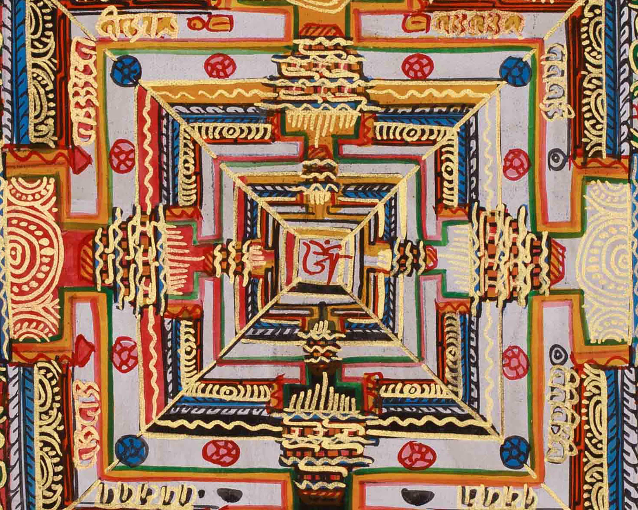 Hand-Painted Meditation Kalachakra Mandala | Wisdom, Balance, and Inner Awakening
