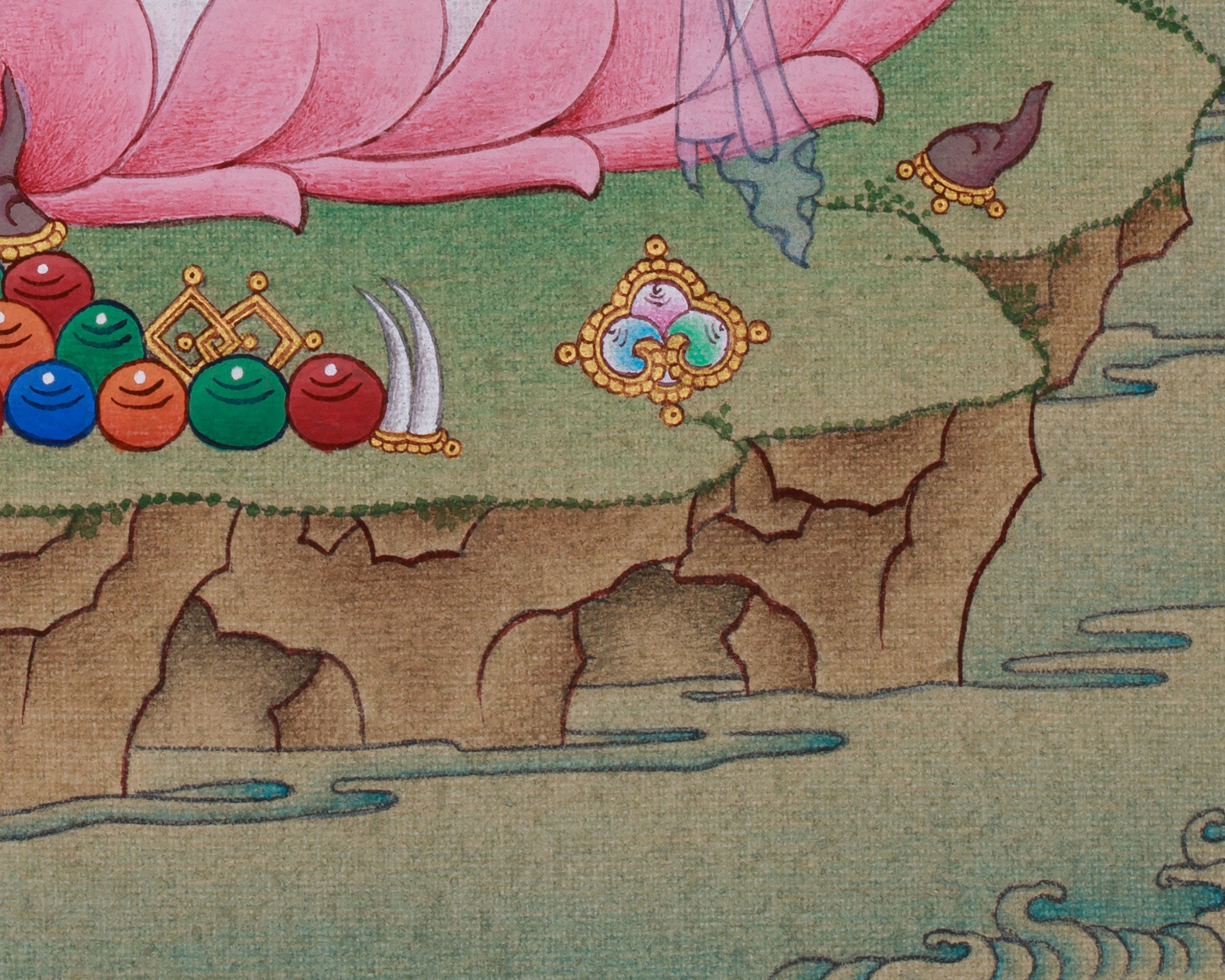 Four Armed Chenrezig Thangka | Avalokiteshvara’s Boundless Compassion