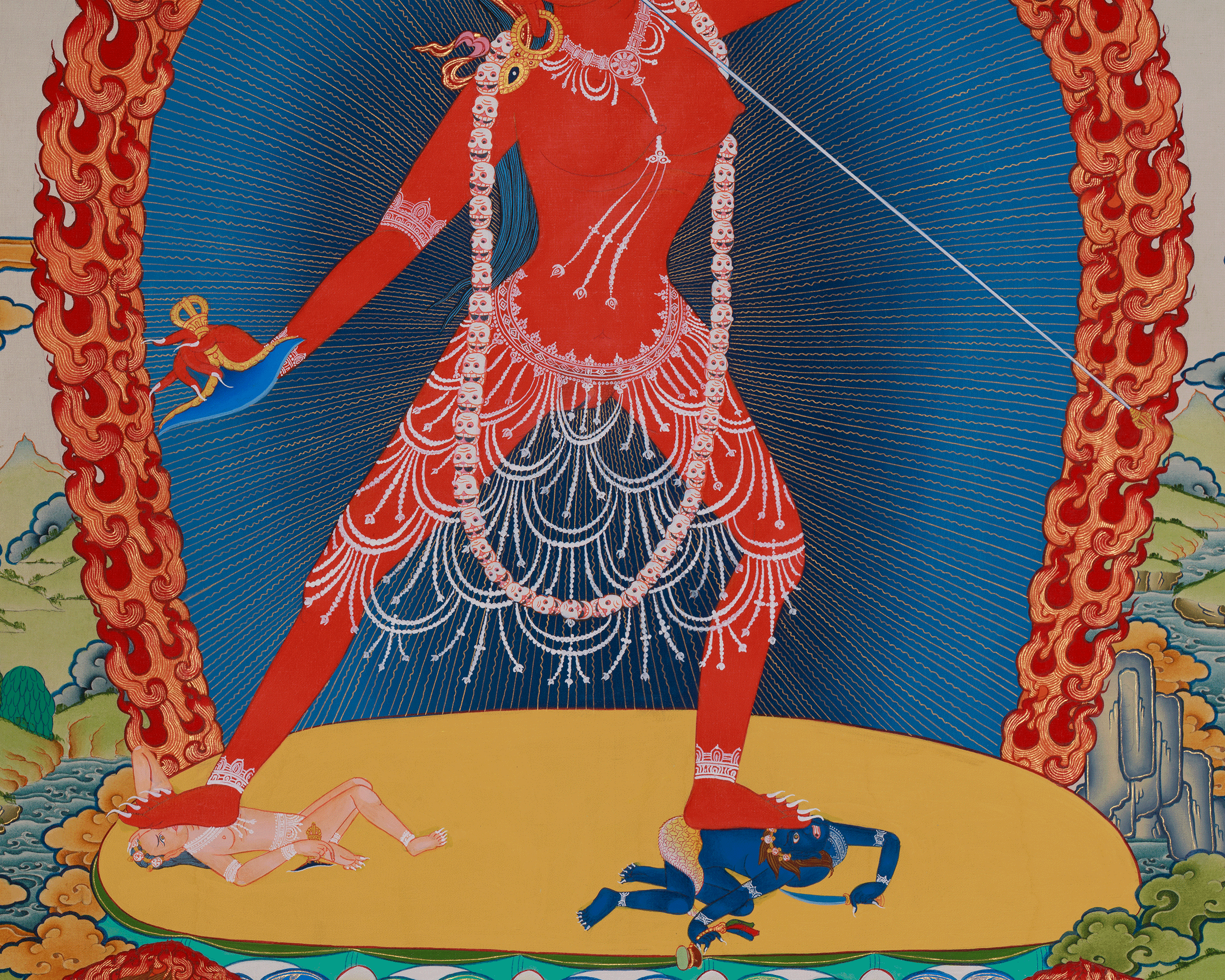 Tantric Vajrayogini Art | Fierce Protector | Tantric Goddess of Transformation