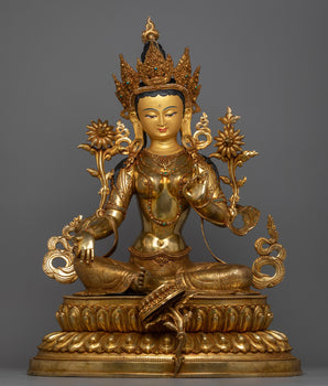 serene green-tara-sculpture