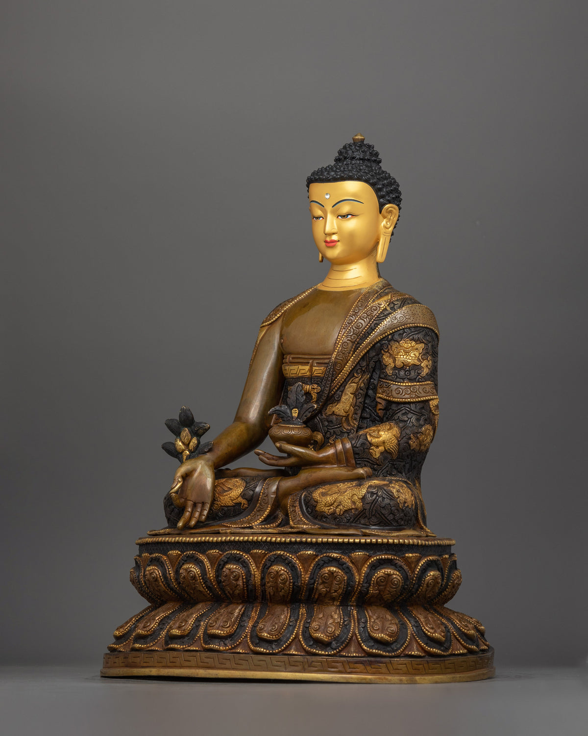 Dhyani Buddha of Medicine Oxidized Figure | The Healer of the Mind and Body
