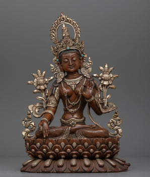 white-tara-silver-plated-oxidized