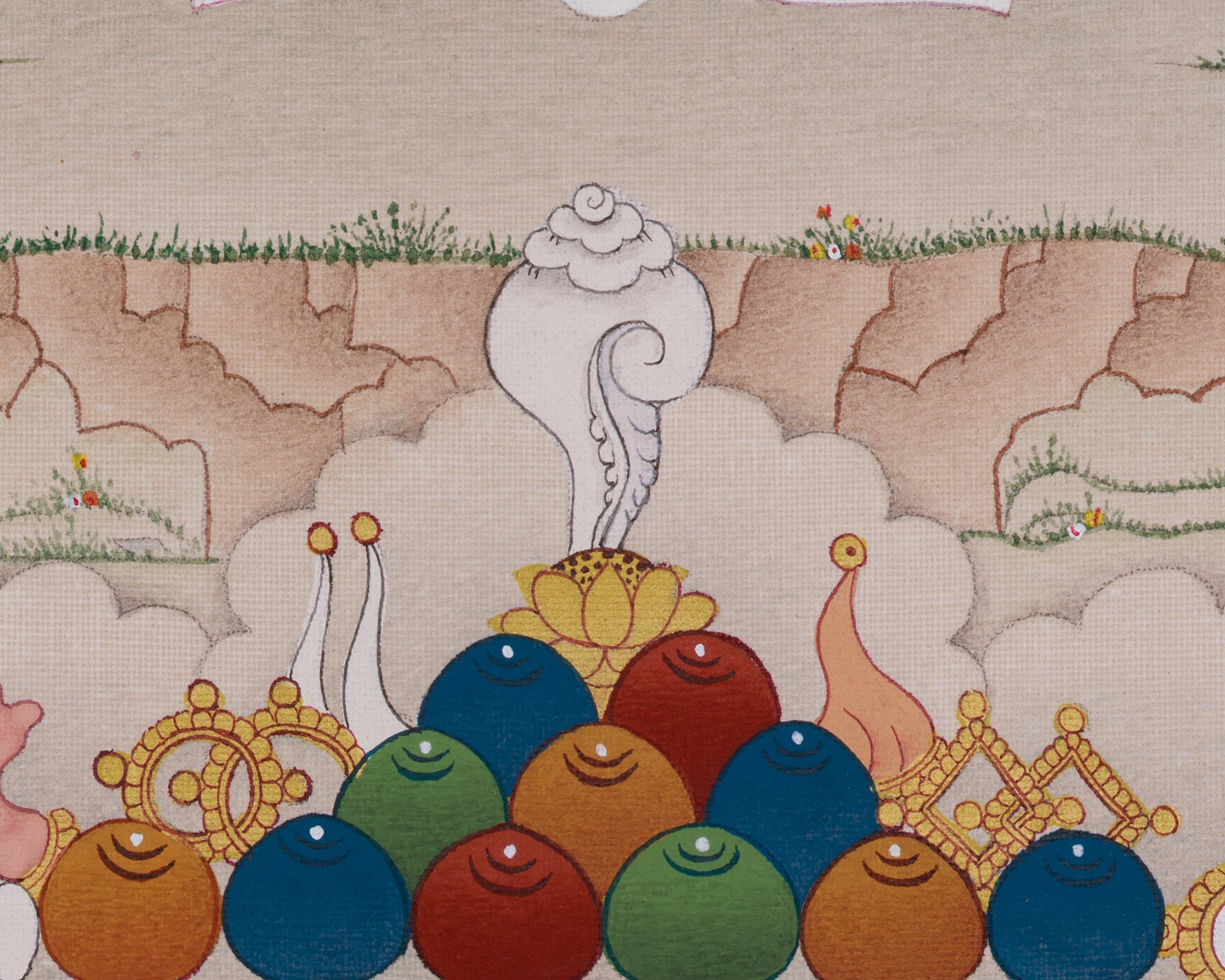 Vajrayana Vajrasattva Art | Purification, Clarity, and Spiritual Renewal