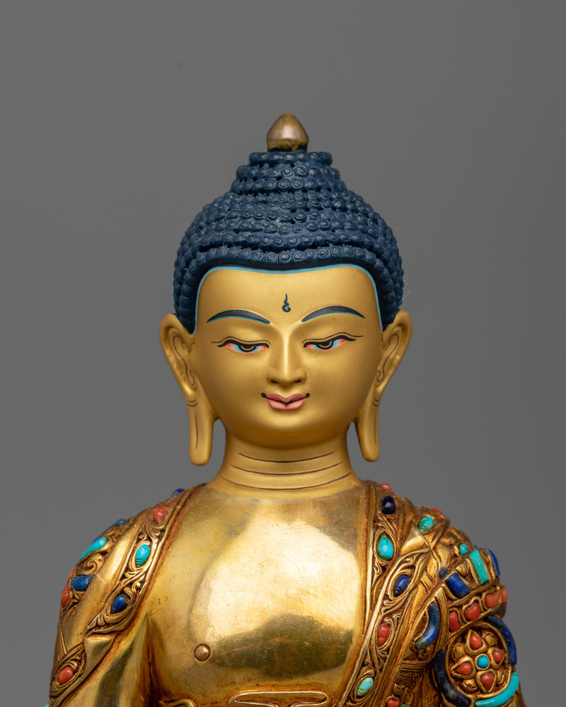 Amitabha Buddha  Beautifully Decorated Statue | Handmade in Nepal