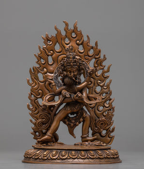 chakrasambhara-chocolate oxidized sculpture