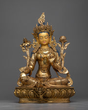 copper green-tara-sculpture