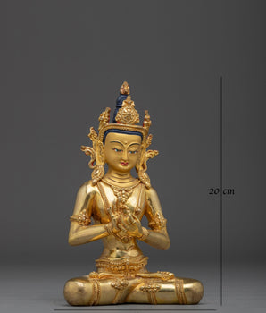 Golden Cosmic Buddha Vairocana Statue