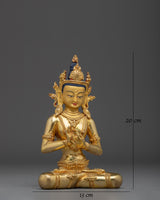 Golden Cosmic Buddha Vairocana Statue