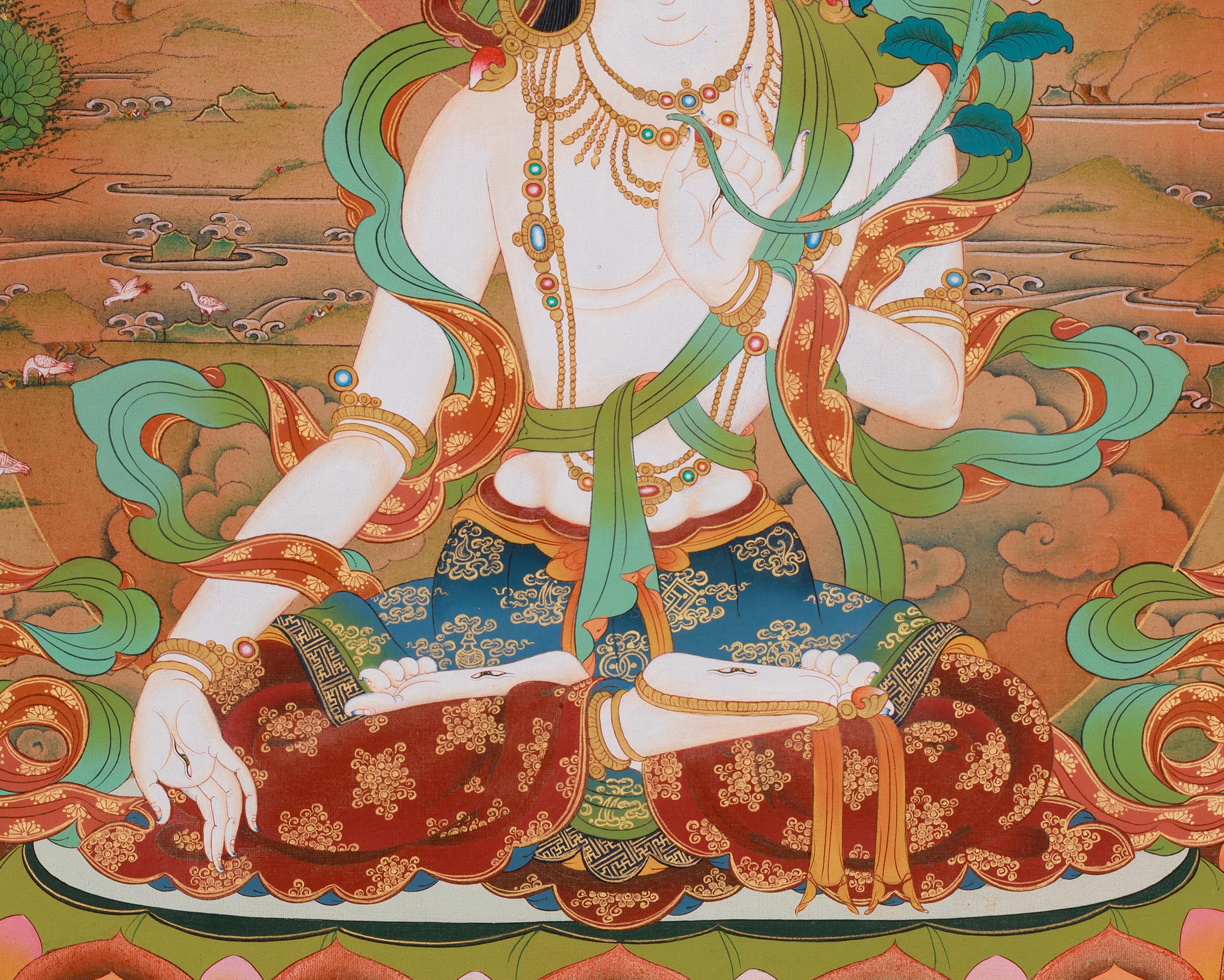 White Tara Compassion Artwork | Sita Tara | Long Life Deity