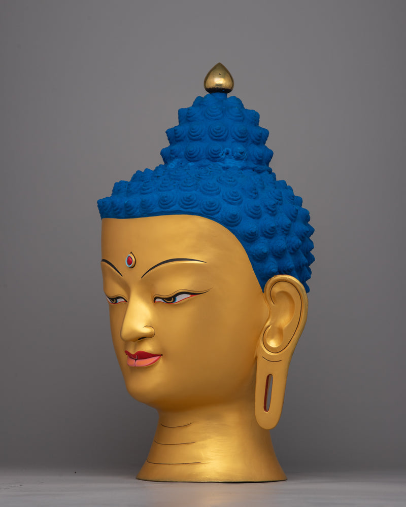 Large Buddha Head Statue | Handcrafted Buddha Sculpture for Home Decor