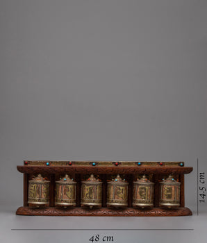 Nepali Prayer Wheel | Crafted Mantra Wheel for Mindful Meditation