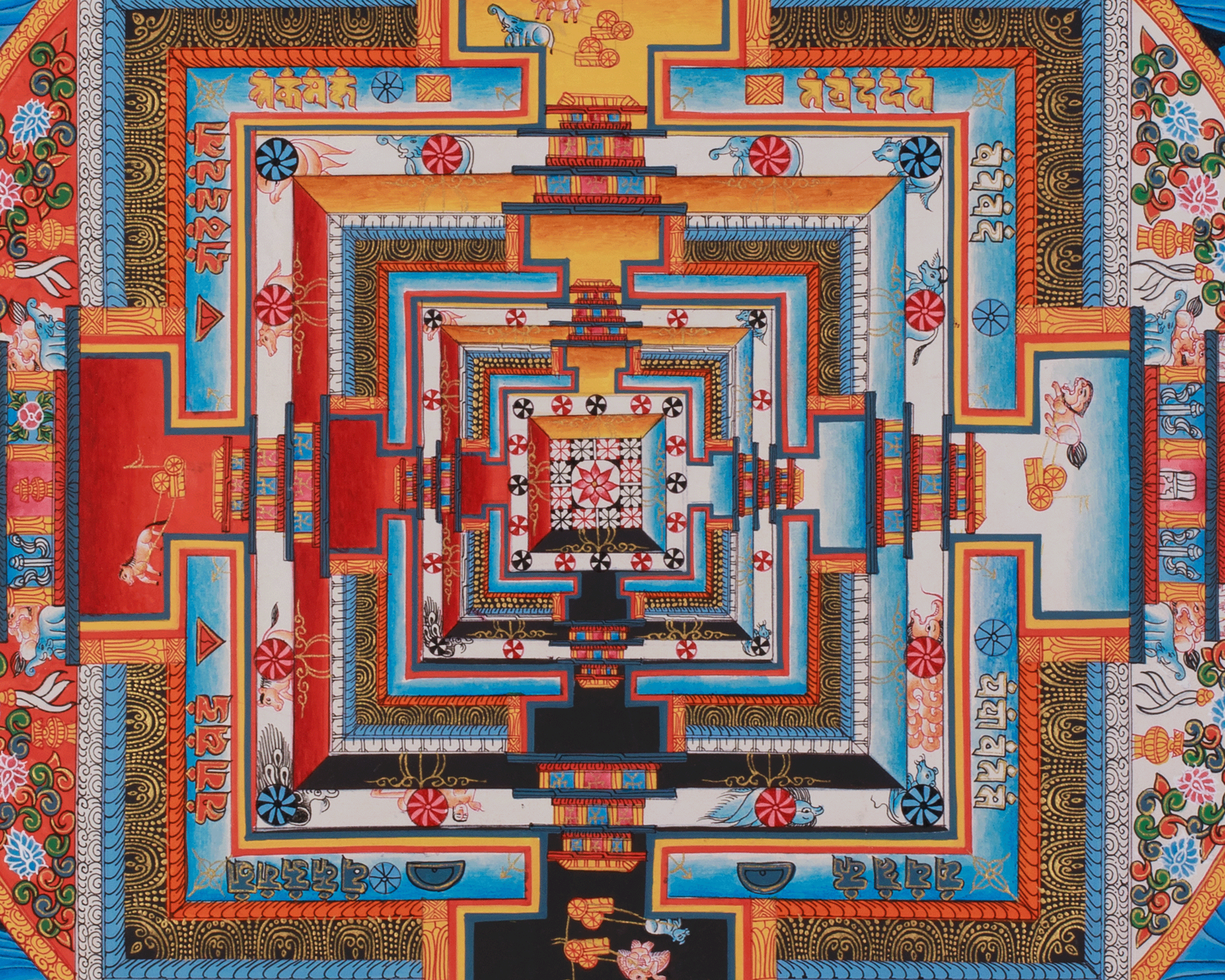 Sacred Kalachakra Mandala Artwork | Harmony, Protection, and Inner Awakening