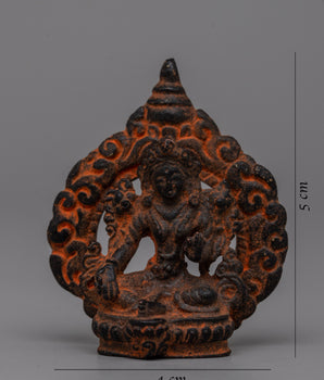 Green Tara Deity Statue | Goddess of Compassion for Devotional and Sacred Spaces