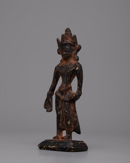 Spiritual Lokeshvara Statue | Unique Handcrafted Brass Sculpture of the Bodhisattva