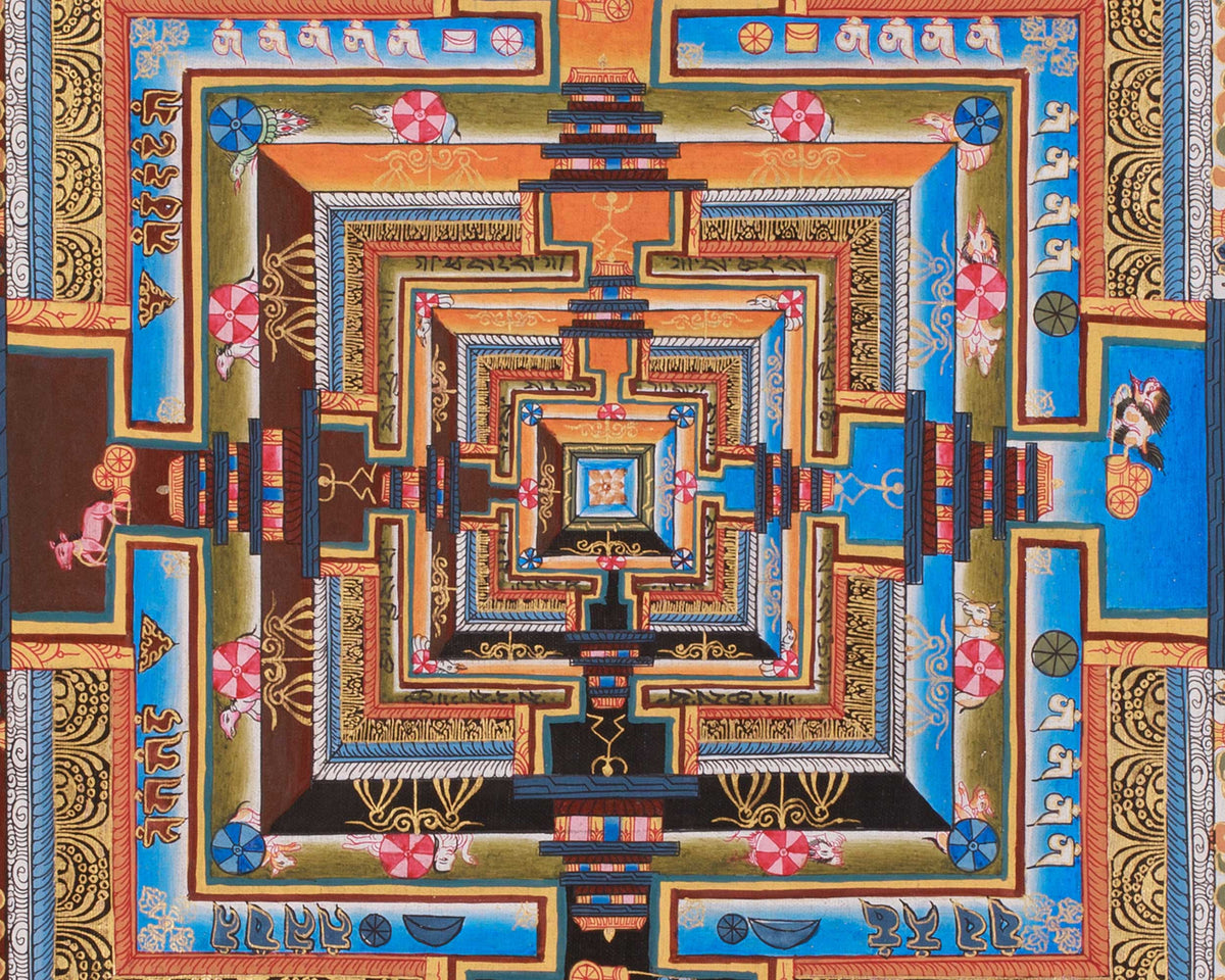 Kalachakra Mandala Artwork | Wheel of Time Thangka