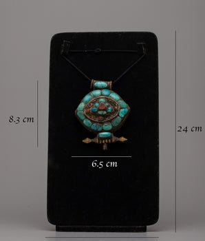 Ghau Prayer Box Amulet | Tibetan Shrine for Spiritual Protection and Personal Devotio
