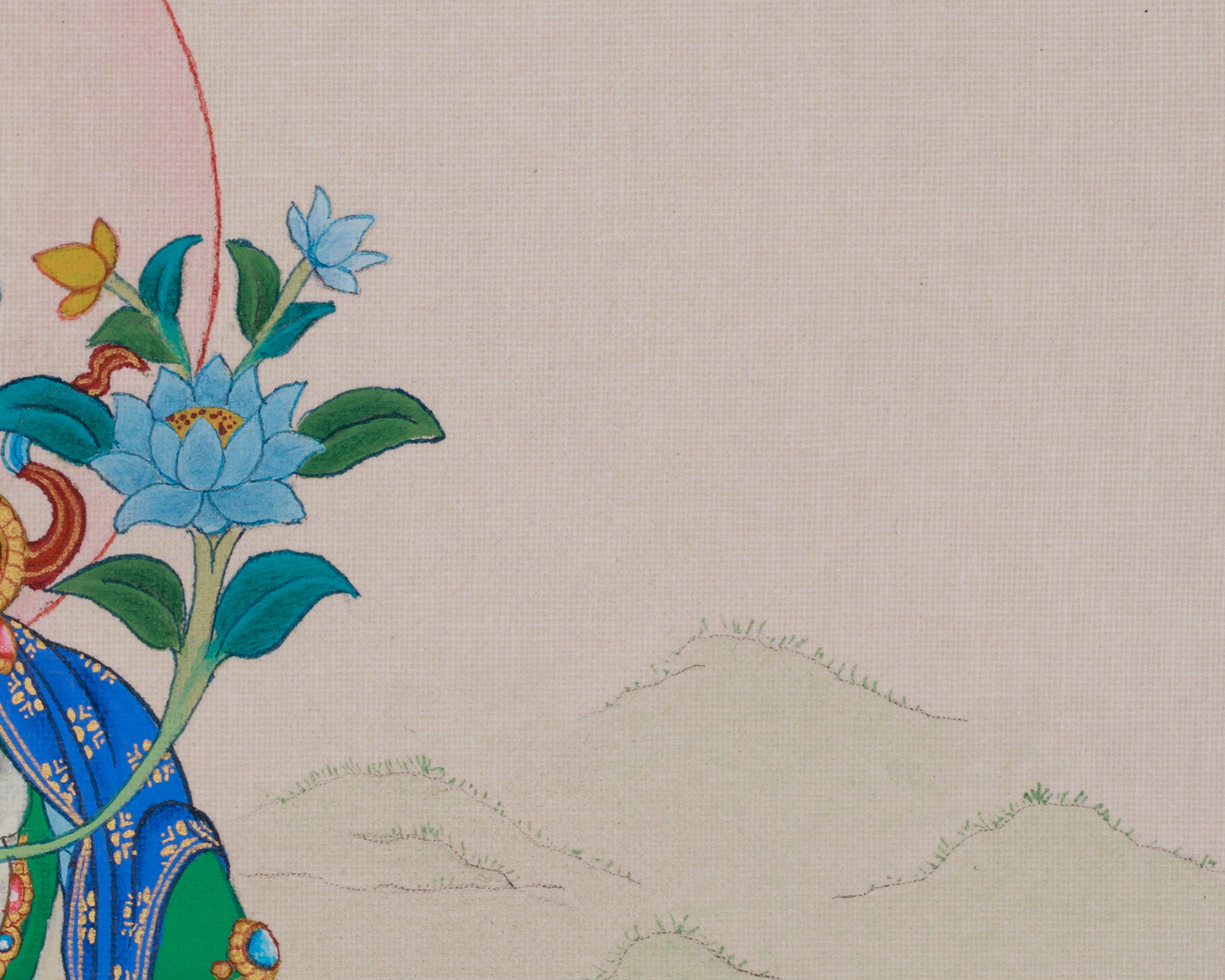 Mother of All Buddhas Green Tara Thangka | Shyama Tara | Compassionate Protector
