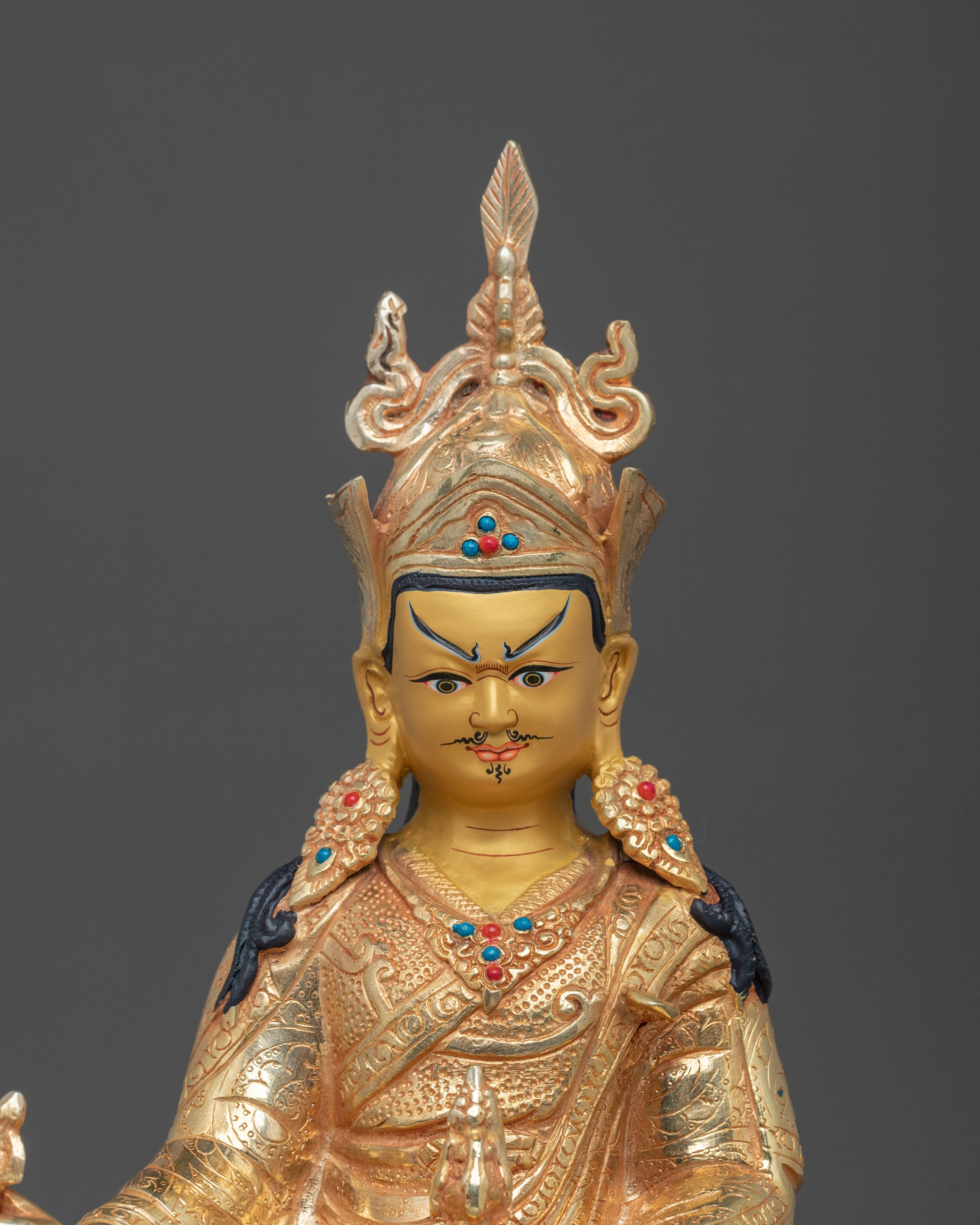 Handcrafted Spiritual Guru Rinpoche Statue | Sacred Home Decor