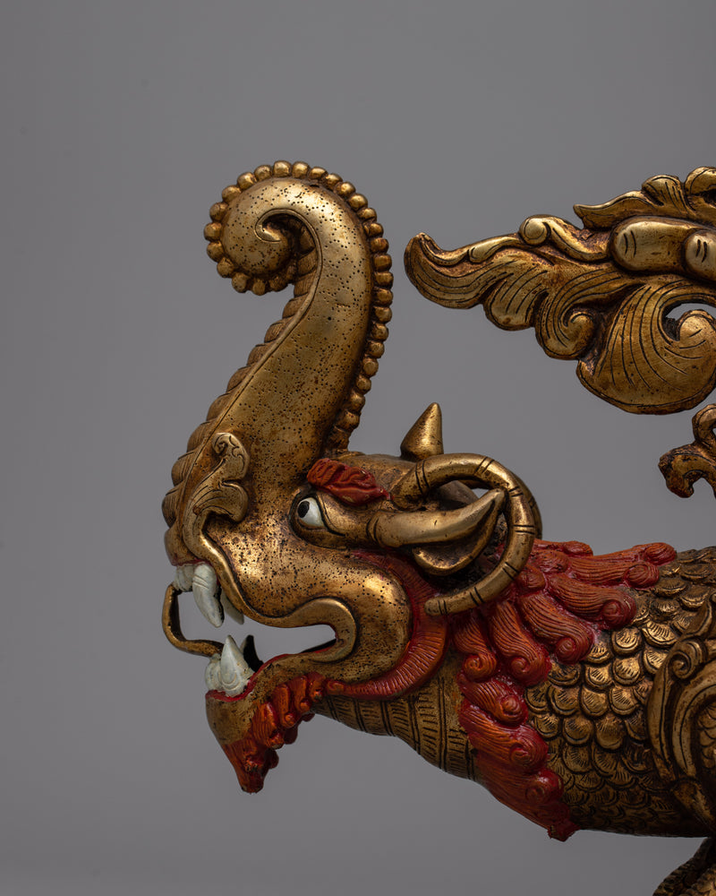 Copper Dragons Statues | Handcrafted Sculptures for Mythical and Mystical Home Decor