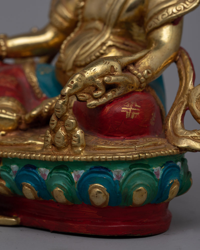 Copper Dzambhala Statue | Exquisite Detailed Sculpture of the Wealth Deity for Spiritual Prosperity