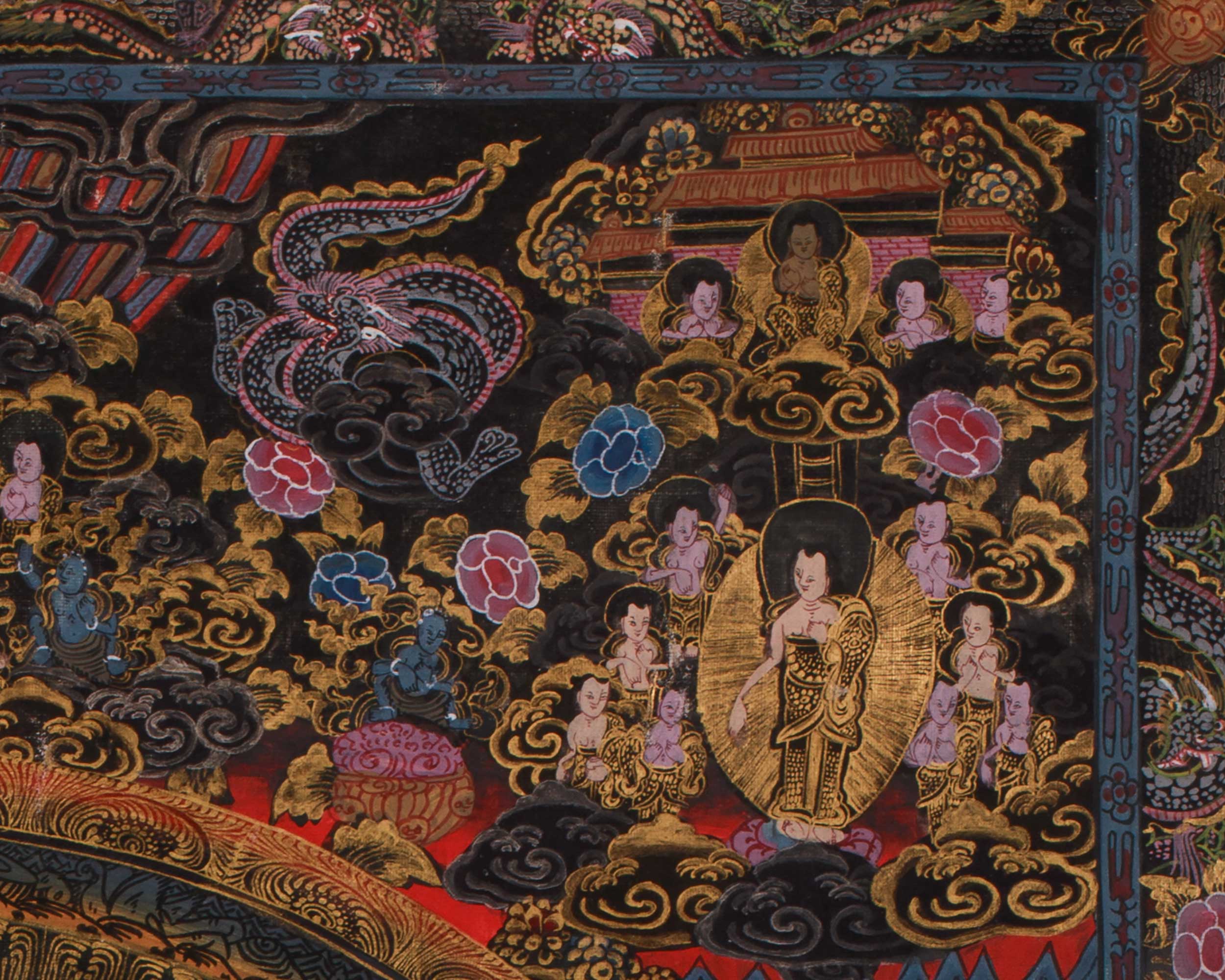 Tibetan deity Mandala Art | Symbolized Protection, Healing, and Spiritual Blessings